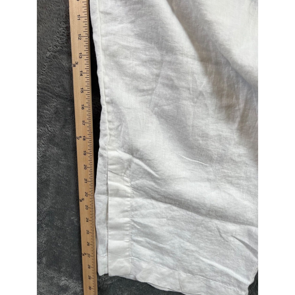 Athleta Retreat Linen Pants Womens 2X White Wide Leg High Rise NWOT - Picture 6 of 10
